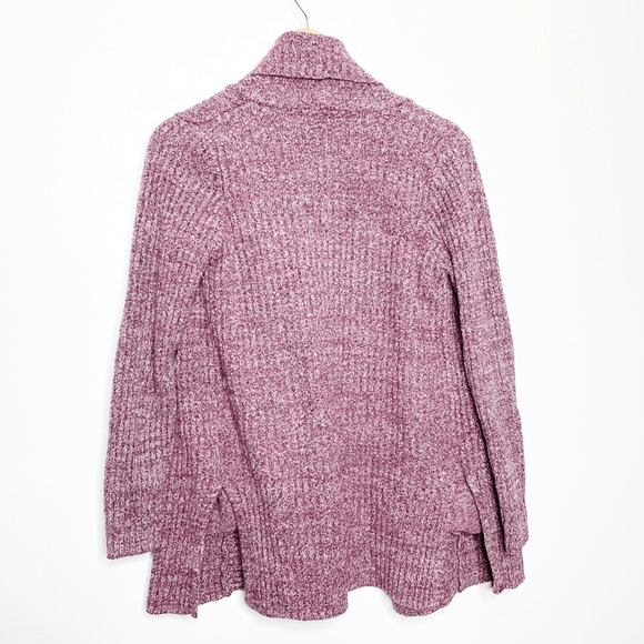 BAREFOOT DREAMS COZY CHIC LITE Montecito Cardi Cardigan 494 Plum WOMENS SMALL s - Picture 6 of 6